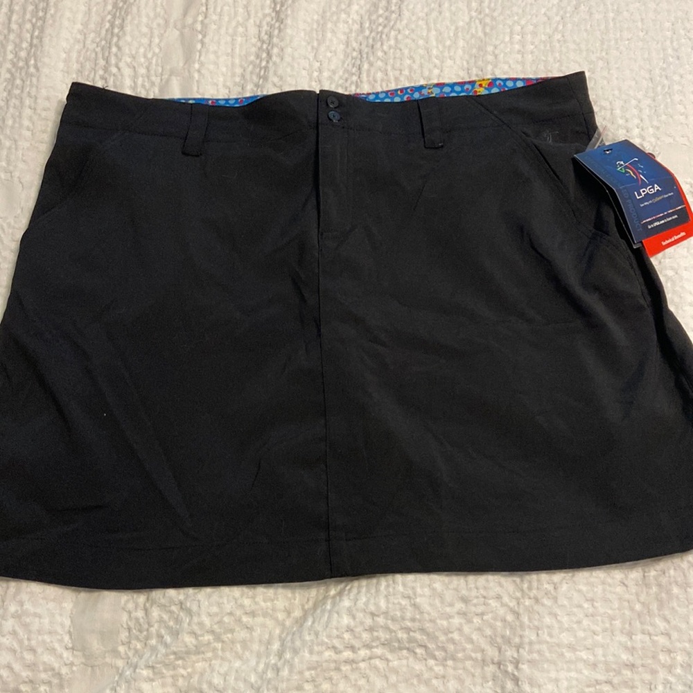 LPGA Women Skorts brand new with tags size 16 color black long 17”
